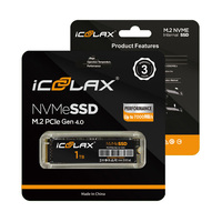 ICOOLAX تخفيضات هائلة: أقراص SSD داخلية NVMe M.2 بأسعار ممتازة 128 جيجابايت 256 جيجابايت 512 جيجابايت 1 تيرابايت بتقنية 3D NAND للألعاب والرسوميات