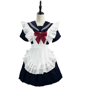 Zixiao Japanese JK Style Maid Apron Cosplay Costume Accessory For Women Adult Size One Piece With Label And Tags - Product Image 5
