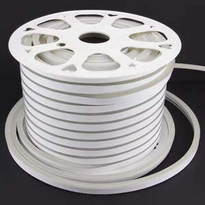 Tira de diodos emisores de luz LED flexible, impermeable, de luz blanca cálida, 220 voltios, con luz. - Product Image 5