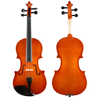 HUASHENG Violon 44 en bois stratifié populaire haut de gamme avec étui et colophane pour joueur professionnel débutant