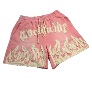 Pantalones Cortos Cargo de Lana con Estampado y Bordado, Estilo Vintage, Lavado Ácido, Transpirables, 100% Algodón, 220 GSM, Moda de Verano - Product Image 1