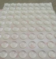 Coussinet adhésif en silicone transparent pour meubles d'extérieur, 1 paire de 3M