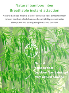 Lingettes sèches en <span class=keywords><strong>bambou</strong></span>, Logo Oem, paquet unique, lingettes de nettoyage désinfectantes, écologiques, sans parfum, en tissu de <span class=keywords><strong>bambou</strong></span> - Product Image 3