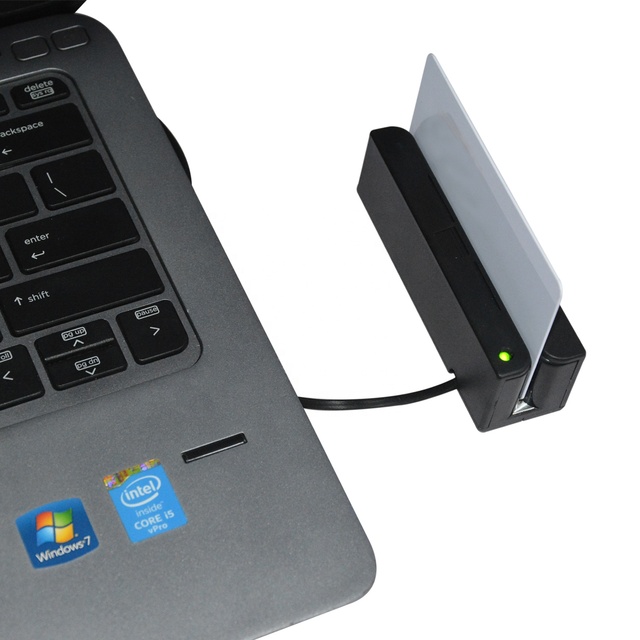 USB HID 1&2&3 Tracks Cheap Mini Msr Magnetic Card Reader HCC750U-06