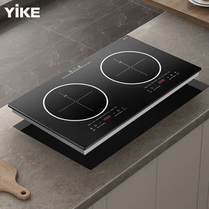 Estufa <span class=keywords><strong>de</strong></span> inducción eléctrica doble serie Superficie <span class=keywords><strong>de</strong></span> vidrio independiente incorporada 3500W Calor instantáneo <span class=keywords><strong>Cocina</strong></span> casera moderna Comida <span class=keywords><strong>de</strong></span> varios platos - Product Image 1