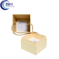 Caja de Regalo de Papel Ecológico Creativa y Personalizada con Logotipo, Caja de Empaque con Cuerda para Té, Vino o Botellas de Productos Cosméticos