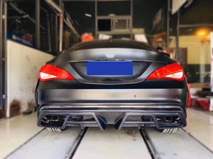 Lèvre de diffuseur arrière en Fiber de carbone de Type P pour <span class=keywords><strong>Mercedes</strong></span> Benz <span class=keywords><strong>CLA</strong></span> W117 <span class=keywords><strong>AMG</strong></span> CLA250 CLA45 2013-2018 - Product Image 5