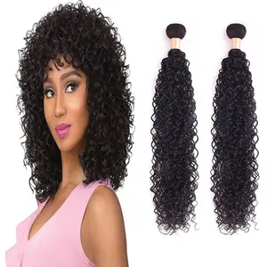 Grade 10A 12A Real 100% Virgin Indian Human Hair Extensions, Hot Sell Jerry Curly Virgin Indian Cuticle Aligned Hair Weaves