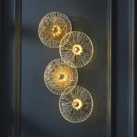 Applique murale en verre moderne pour intérieur, luminaire décoratif pour salon, couloir, salle à manger, chambre à coucher