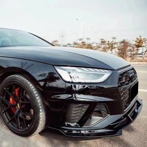 1 Pezzo Kit Carrozzeria Diffusore Anteriore Labbro Paraurti Anteriore Auto in Fibra di Carbonio Spoiler Splitter Canard per <span class=keywords><strong>Audi</strong></span> <span class=keywords><strong>A4</strong></span> B9.5 2020-2022 - Product Image 5