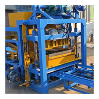 Dernière machine à fabriquer des briques de pavage en béton creux automatique QT4-25 rentable, machine à blocs pour usine de fabrication