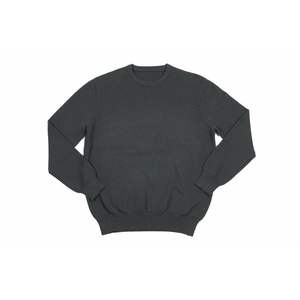 <b>Men's</b> Fashion O-Neck <b>Cardigan</b> <b>Long</b> Sleeves Crew Neck Pullover Thin Knitted Made From Cashmere-Like Cotton <b>for</b> Autumn Season - Product Image 2