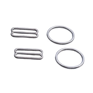 Anneaux de <span class=keywords><strong>soutien</strong></span>-<span class=keywords><strong>gorge</strong></span> en alliage de zinc réglables curseurs et crochets <span class=keywords><strong>pour</strong></span> sous-vêtements modèle KR50203 204 - Product Image 1