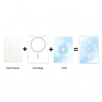 Étui de protection magnétique robuste pour cartes à collectionner, dos transparent, fin et élégant, pour cartes PTCG et jeux de cartes