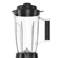 Mixeur Électrique Professionnel Puissant à Usage Commercial, Lames en Acier Inoxydable, Vitesse Variable, 5+ Vitesses, pour Smoothies