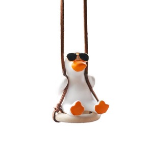 Xin Leading Swing Duck Car Interior Decoration Cartoon Plaster Pendant Rearview Mirror Ornament Craft Accessory - Product Image 5