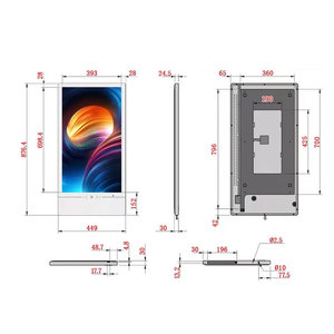 32 Inch Elevator LCD <b>Wall</b> Mounted Digital Signage Factory Direct Sales - Product Image 3