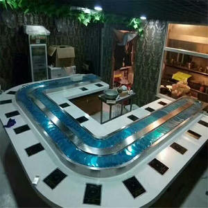 Montaj hattı ile fabrika restoran gıda konveyör bant suşi bant konveyör - Product Image 5