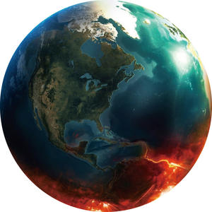 Posavasos Redondo de Corcho y Cerámica Serie Planet de Source Factory, Impresión UV, Aislante Térmico, Antideslizante, Absorbente de Agua, Promocional - Product Image 5