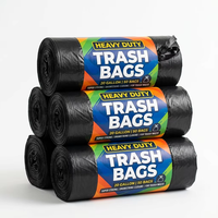 Bolsas de Basura Biodegradables con Cordón, Bolsas de Plástico Compostables Ecológicas, HDPE Reciclado GRS
