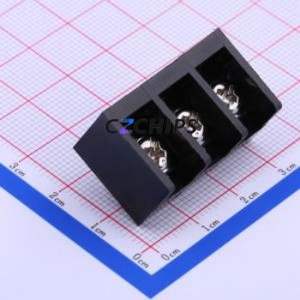 HB9500-9.5-3P Barrier Terminal Block Through hole Component (THT),P=9.5mm Connector Three Sides 9.5mm 1x3P Straight Pin - Product Image 1