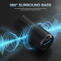 Altavoz Bluetooth de Tela con Nuevo Diseño Caferria, Altavoz Bluetooth Inalámbrico Deportivo para Exteriores de 10 W, Portátil