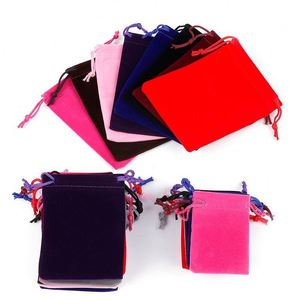 Bolsas de Terciopelo Negro con Logotipo Personalizado al por Mayor, Pedidos Pequeños, Envío Directo, Embalaje de Regalo con Cordón para Joyería - Product Image 6