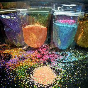 Paillettes Chunky Multicolores Métalliques Rose Noir Blanc pour <span class=keywords><strong>Noël</strong></span>, Ongles, Gobelets et Décoration de Boules à Neige - Product Image 2