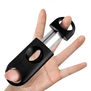 Vanace New Design Metal Plastic Metal <b>Cigar</b> V Cutter Portable Custom Logo Laser <b>Cigar</b> <b>Accessories</b> Gift Box - Product Image 1