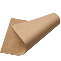 Papier sulfurisé brun 400*600mm 40gsm pour four, résistant aux hautes températures, avec silicone