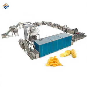 Línea de Producción de Papas Fritas Pringle Personalizable, Freidora Continua Automática de Acero Inoxidable 304 de 200 kg/h, Máquina de Envasado con Llenado de Nitrógeno - Product Image 1