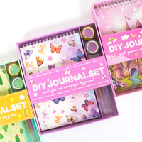 Coffret Cadeau Manuel DIY pour Enfants : Journal, Carnet, Autocollants, Papeterie 23x19.5x2.5cm – Amusez-vous Créer!