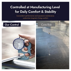 Suelo de Vinilo de Lujo con Núcleo <span class=keywords><strong>SPC</strong></span> Impermeable, Ideal para Cocina, Baño, Sótano, Casa Norteamericana, Suelo de PVC - Product Image 2