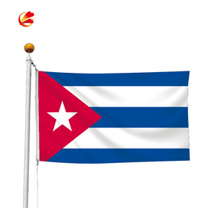 Лидер продаж, большой цифровой печатный полиэфирный Национальный флаг Кубы размером 3 Х5 фута - Product Image 1