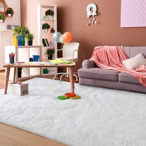 Thảm Trắng Không Trơn Trượt Được Ưa Chuộng Trang Trí Nội Thất Có Thể Giặt Được Khu Vực Sang Trọng Thảm Phòng Khách - Product Image 6