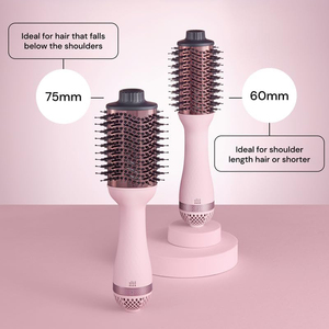 2025 Professional Volumizer Styler Pink Hot Air <b>Brush</b> One Step <b>Hair</b> Dryer Straightener Comb Blowout <b>Brush</b> - Product Image 4