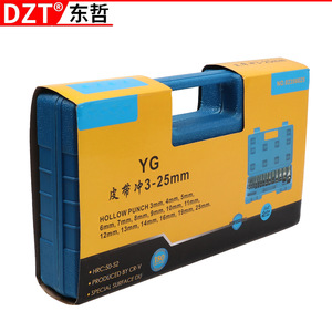 Dzt Hole Punch <b>Set</b> Carbon Steel Alloy Steel For Leather Belt Watch Strap Drilling <b>Tool</b> Plastic <b>Box</b> Packaging - Product Image 4