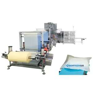 Machine de fabrication de taies d'oreiller en coton jetables entièrement automatique, plieuse et machine de fabrication de housses de literie de taille voyage en plein air