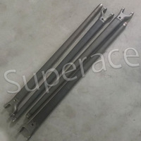 Bras de suspension fendu en acier chromé Racing 42 pouces naturel non percé pour Hot Rod et Rat Rod 1932 (2 pièces/paire)