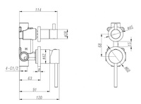 Robinet mitigeur encastré OEM mural pour salle de bain, mitigeur de douche en acier inoxydable 304 avec certification Watermark