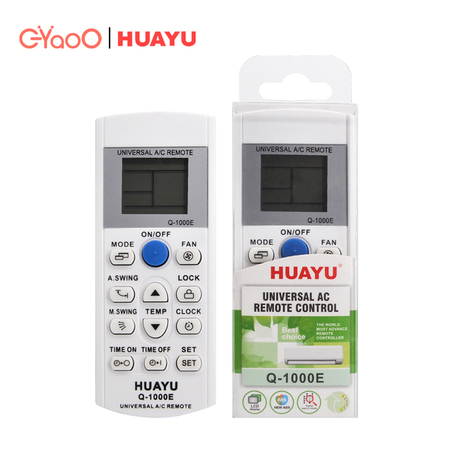 Huayu Brand Q-1000E Universal Air Conditioner Remote Control White Wireless Multifunctional Air Conditioner Controller