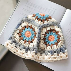 Gorros de Ganchillo Hechos a Mano al por Mayor, Unisex, Coloridos, Personalizados, Gorros de Pescador Tejidos, de Acrílico, para Viaje, 56-58cm de Alto - Product Image 1