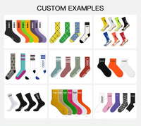 Chaussettes de compression sportives unisexe en nylon à motif uni, avec revers tricoté, mi-mollet, 8 couleurs, pour la course, le cyclisme et le basketball