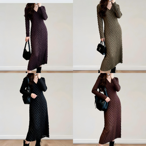 Abiti Modesti Plissettati di Design alla Moda, Colore Unito, Vestito Casual da Donna Taglia Unica, Abbigliamento per Chiesa ODM Maxi - Product Image 5