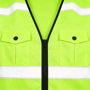 Chaleco de Seguridad con Logotipo Personalizado, Diseño con Tiras Reflectantes, Impermeable y Resistente al Desgaste, Ideal para Trabajo al Aire Libre - Product Image 6