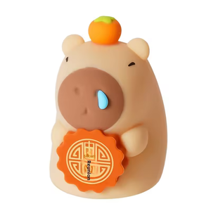 Nueva Lámpara Nocturna de Capibara, Luz Ambiental de Silicona Suave para Mesita de Noche, con Diseño de Conejillo de Indias y Oso, Luz de Descompresión Táctil - Product Image 4