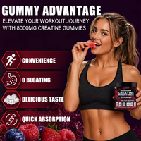 Gummies de créatine OEM pour la croissance musculaire, créatine monohydrate, gummies de créatine, pré-entraînement, nutrition sportive, pilules pour la croissance musculaire