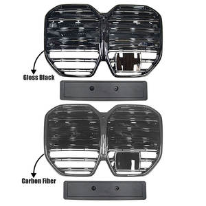 Rejilla delantera de fibra de carbono <span class=keywords><strong>I4</strong></span> G26 de la nueva energía para <span class=keywords><strong>BMW</strong></span> <span class=keywords><strong>I4</strong></span> G26 rejilla negra de doble línea modificada con carbono - Product Image 1