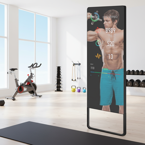 Fitness Mirrors Training Exercise Smart Magic LCD Display Home Office GYM Touch <b>Screen</b> Interactive Workout Mirror for Boxing - Product Image 1