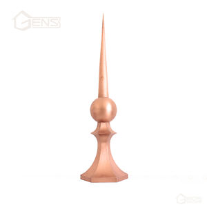 Pointes de cuivre / Embouts de toit en cuivre / Dôme de toit pour l'architecture - Product Image 2